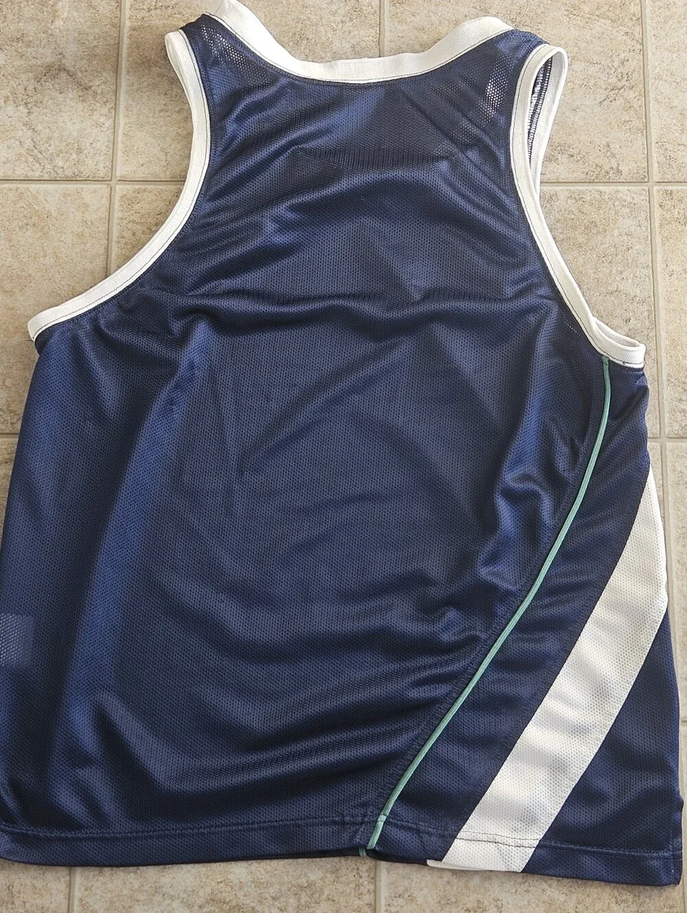 Nike Men’s Navy Blue Athletic Swim Tank Top VTG